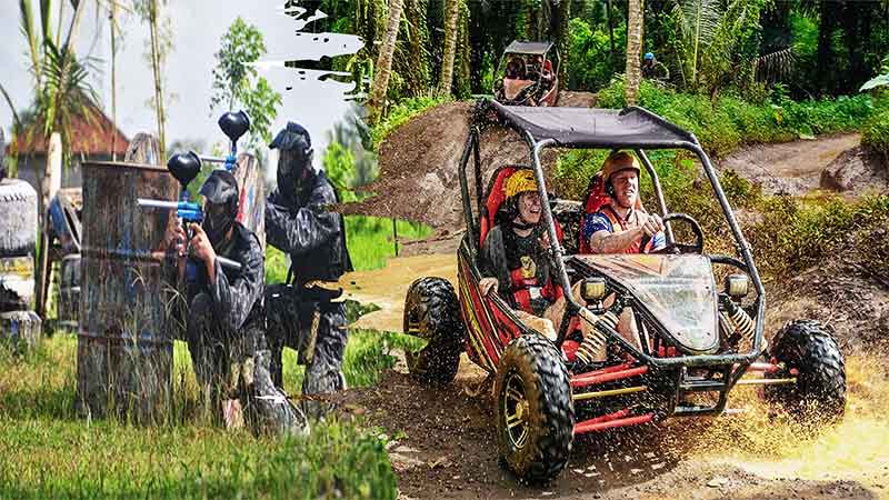 UTV Buggy Bali and Paintball Experience