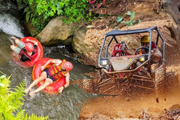 UTV Buggy Ride and Cave Tubing
